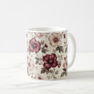Elegant Süß Raffiniert Rustikal Romantisch Blumenh Kaffeetasse