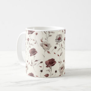 Elegant Süß Sophisticated Rustikal Romantisch Blum Kaffeetasse