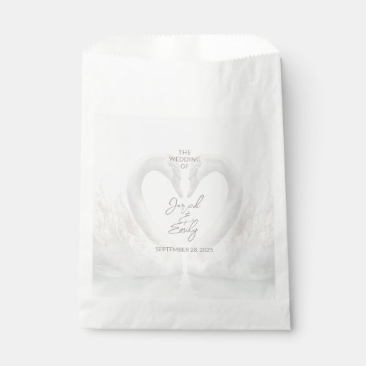 Elegant Swan Gastgeschenk Hochzeit Bags Geschenktütchen (Vorderseite)