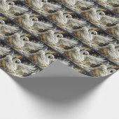Elegant Swan Geschenkpapier Wrap Wrapping (Ecke)