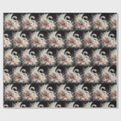 Elegant Swan Geschenkpapier Wrap Wrapping (Flach)