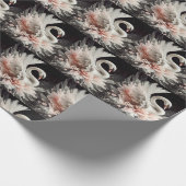 Elegant Swan Geschenkpapier Wrap Wrapping (Ecke)