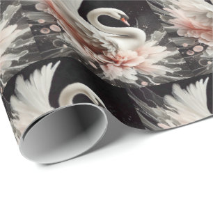 Elegant Swan Geschenkpapier Wrap Wrapping