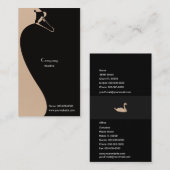 Elegant Swan Visitenkarte (Vorne/Hinten)