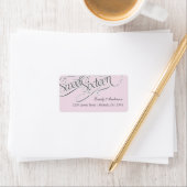 Elegant Sweet 16 Address Label in grelles Rosa Adressaufkleber (Insitu)