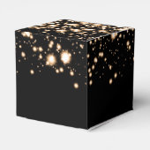 Elegant Sweet 16 Birthday Midnight Glam Gold Geschenkschachtel (Rückseite)