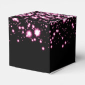 Elegant Sweet 16 Birthday Mitternacht Glam Pink Geschenkschachtel (Rückseite)