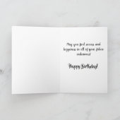 Elegant Sweet 16 Birthday Rose Gold Sparkle Karte (Innenseite)