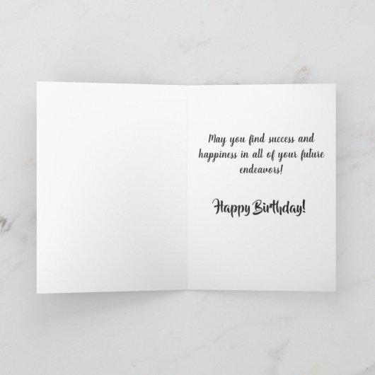 Elegant Sweet 16 Birthday Rose Gold Sparkle Karte (Innenseite)