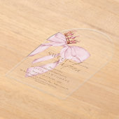 Elegant Sweet 16 Blush Pink Birthday  Acryleinladungen (Ablage )