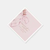 Elegant Sweet 16 Blush Pink Birthday  Serviette (Ecke)