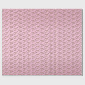 Elegant Sweet 16 in Rosa und Gold Geschenkpapier (Flach)