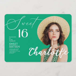Elegant Sweet 16 Save the Date Birthday Einladung