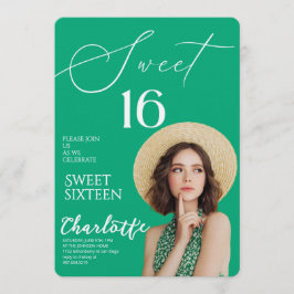 Elegant Sweet 16 Save the Date Birthday Einladung