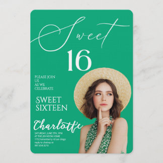 Elegant Sweet 16 Save the Date Birthday Einladung