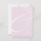 Elegant Sweet 16 UAWG in Pink RSVP Karte (Rückseite)