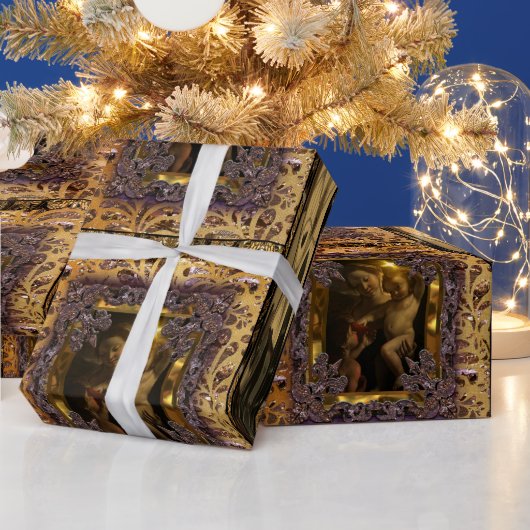 Elegant Sweet Baby Jesus (Viktorianische Serie) Geschenkpapier (Feiertage)