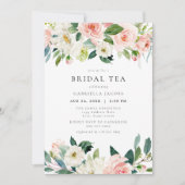 Elegant & Sweet Blush Pink Bridal Tea Einladung (Vorderseite)