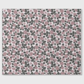 Elegant Sweet Pink Delikate Rose Blumen Geschenkpapier (Flach)