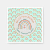Elegant & Sweet Rainbow Mint Serviette (Vorderseite)