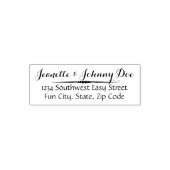 Elegant Swirl Custom Wedding oder Address Briefmar Permastempel (Design)