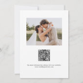 Elegant swirl script photo wedding save the date (Rückseite)