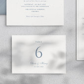 Elegant Table Number Card I Baroque Wedding Set Tischnummer