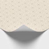 Elegant Tan Circles on Cream Gift Wrap Geschenkpapier (Ecke)