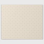 Elegant Tan Circles on Cream Gift Wrap Geschenkpapier (Flach)