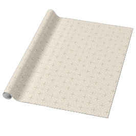 Elegant Tan Circles on Cream Gift Wrap Geschenkpapier
