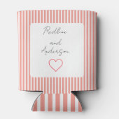 Elegant Tangerine Wedding Dosenkühler (Rückseite)