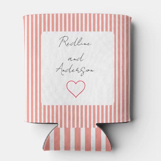 Elegant Tangerine Wedding Dosenkühler (Rückseite)