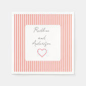 Elegant Tangerine Wedding Serviette (Vorderseite)