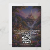 Elegant Tangled Lanterns Modern QR Code Wedding Einladung (Rückseite)