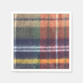 Elegant Tartan Paper Napkin Serviette (Vorderseite)