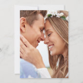 Elegant Taupe Elfenbein Foto Hochzeit speichern da Save The Date (Rückseite)