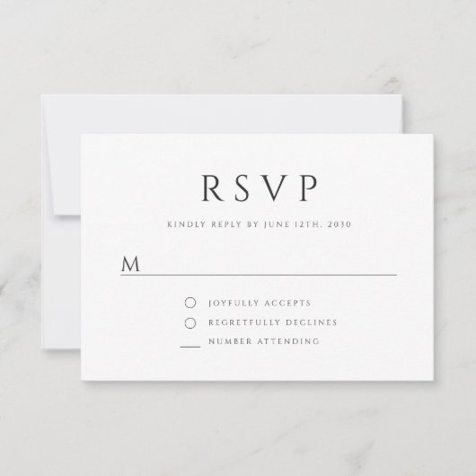 Elegant Taupe Skript Religiöse Cross Baptismus RSVP Karte (Vorderseite)