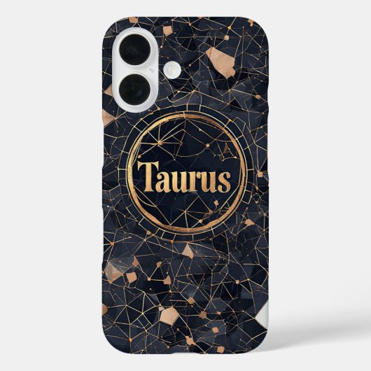 Elegant Taurus Zodiac Sign Design Case-Mate iPhone Hülle (Rückseite)