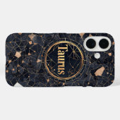 Elegant Taurus Zodiac Sign Design Case-Mate iPhone Hülle (Rückseite (Horizontal))