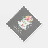Elegant Tea Brautparty Paper Napkins Serviette (Ecke)
