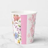 Elegant Tea Party Vibes Pappbecher (Links)