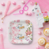 Elegant Tea Party Vibes Pappteller (Party)