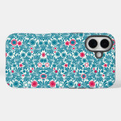 Elegant Teal and Magenta Foliage Pattern Case-Mate iPhone Hülle (Rückseite (Horizontal))