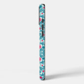Elegant Teal and Magenta Foliage Pattern Case-Mate iPhone Hülle (Rückseite / Links)