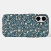 Elegant Teal Botanical Swirl Seamless Pattern Case-Mate iPhone Hülle (Rückseite (Horizontal))