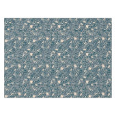 Elegant Teal Botanical Swirl Seamless Pattern Tischdecke (Vorderseite (Horizontal))