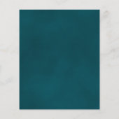 Elegant Teal & Gold BUDGET Wedding Invitation (Rückseite)