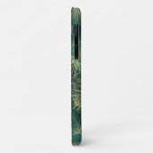 Elegant Teal Gold floral Foliage Chic Stilvoll Case-Mate iPhone Hülle (Hinten/Links)