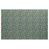 Elegant teal gold tooled leather  stoff (Fat Quarter (45,7 x 55,9 cm))