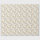 Elegant Teardrop Ornament Minimal Christmas Geschenkpapier (Flach)